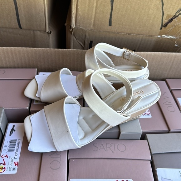 Franco Sarto Stud Ankle Strap Wedge Sandal - Picture 6 of 8